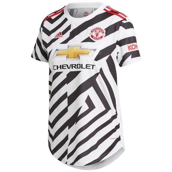 Camiseta Manchester United 3ª Mujer 2020-2021 Blanco